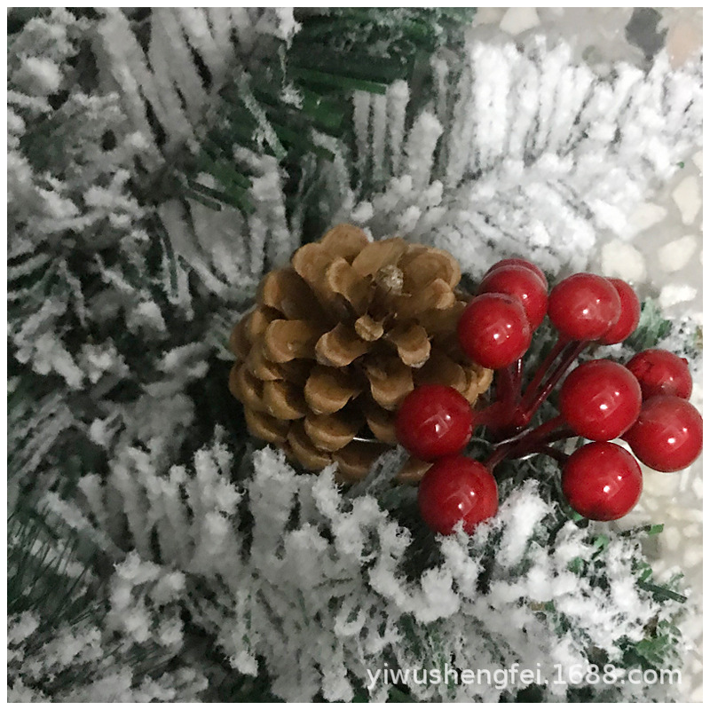 源クロスボーダー熱売新型クリスマス藤条花輪植毛クリスマス藤条花輪クリスマス装飾藤条|undefined