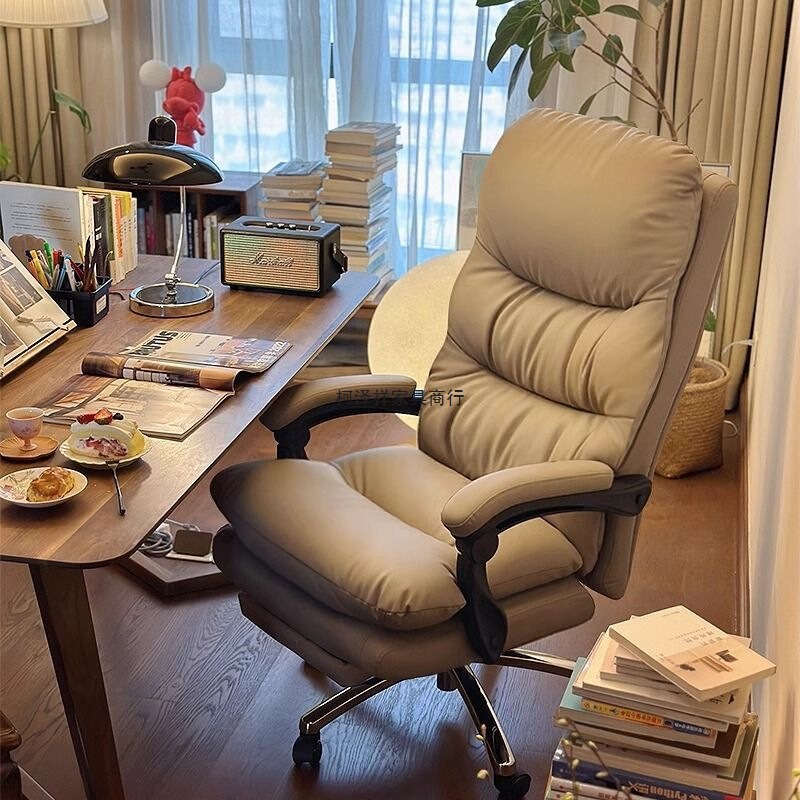 Home Computer Chair, Leisure Sofa, Office Chair, Study Desk Chair, Comfortable for Long Sitting, Light Luxury, Reclining Executive Chair Home Computer Chair, Leisure Sofa, Office Chair, Study Desk Chair, Comfortable for Long Sitting, Light Luxury, Reclining Executive Chair