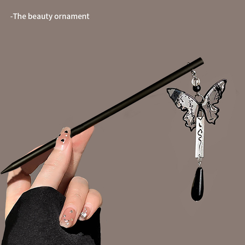 Magnolia pinzas de cabello para mujeres de alto nivel de movimiento de movimiento de estilo antiguo pinzas de cabello de estilo chino nuevo toque de cabello de estilo chino