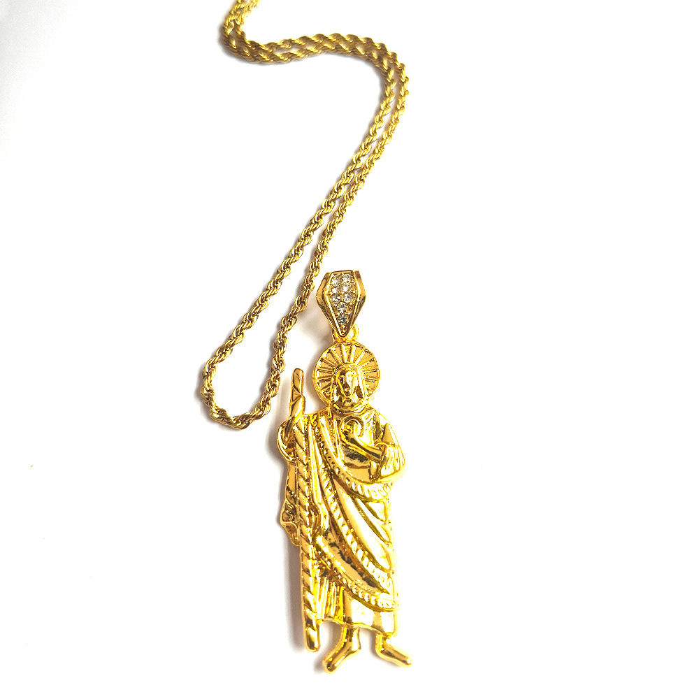Colgante de goteo clásico transfronterizo padre de San Judas colgante nicho exagerado collar colgante fabricante de joyas