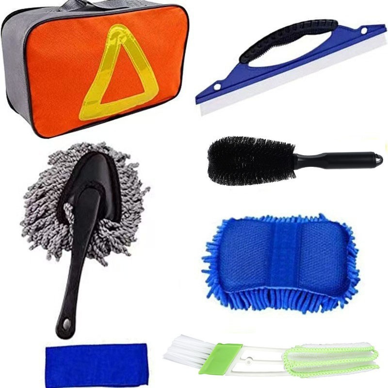 Car Cleaning Brush Interior Wheel Tire Cleaning Brush Detail Corner Polishing Waxing Long Handle Multifunctional Household