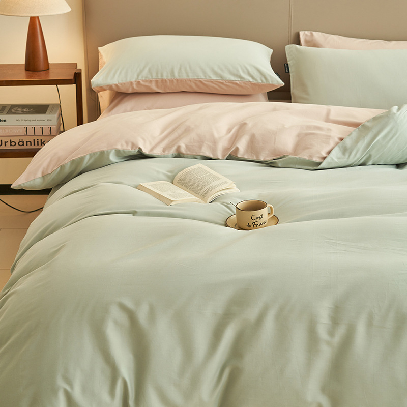 Una cama de cuatro piezas de algodón 2025 nuevo edredón sábanas de cubierta dormitorio de estudiantes de tres piezas de cama Kasa4