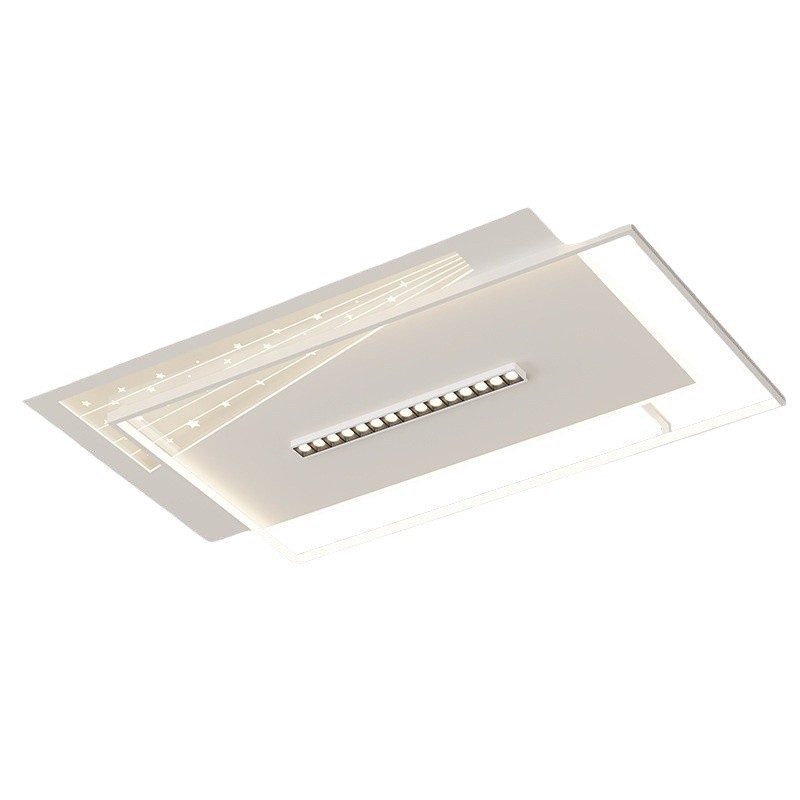 2025 nueva lámpara de techo de sala de estar rectangular moderna y minimalista atmósfera de alta calidad súper brillante lámpara de techo doméstica minimalista