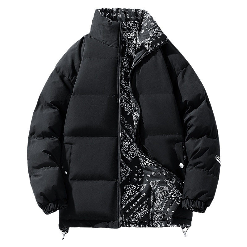 De doble cara caliente abajo chaqueta acolchada de algodón invierno de los hombres engrosada de moda chaqueta acolchada de algodón de los hombres chaqueta acolchada de algodón caliente fábrica al por mayor