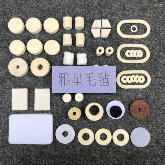 批发吸油羊工业毛毡垫 抛光防尘背胶混纺工业密封异型毛毡垫圈