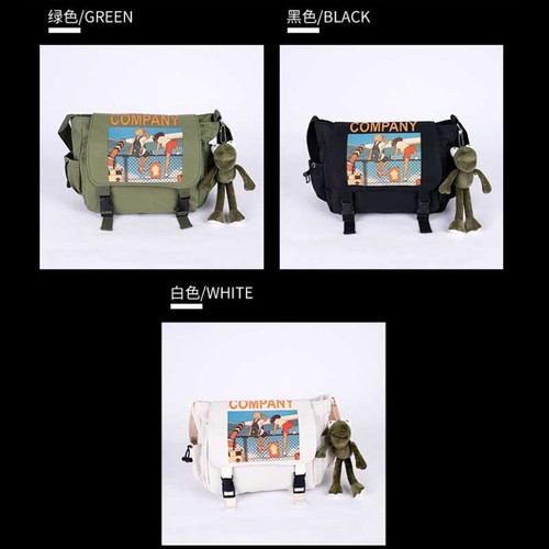 New trendy and cool crossbody bags for spring and summer, fashionable messenger bags, canvas bags, men's and women's street fashion large-capacity shoulder bags