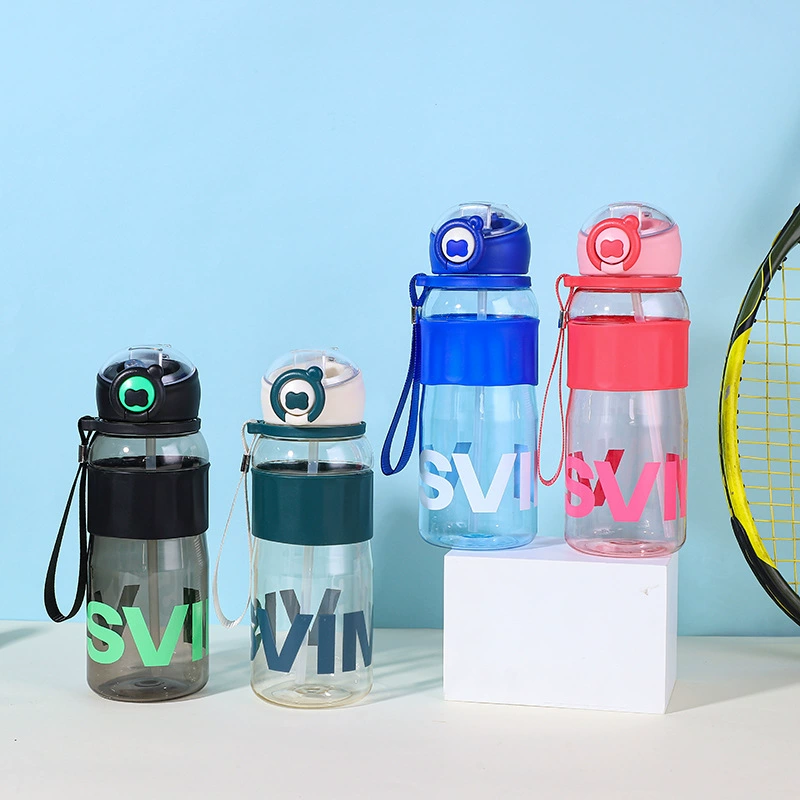 Plastic children's sports shatterproof glass with glass, anti-scald