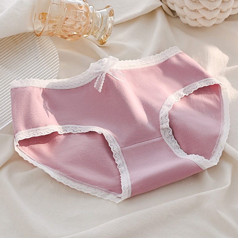 CS057 # calzoncillos de mujer japonesa impresa dulce triángulo calzoncillos de cintura transpirables de tamaño grande calzoncillos de estudiante de niñas