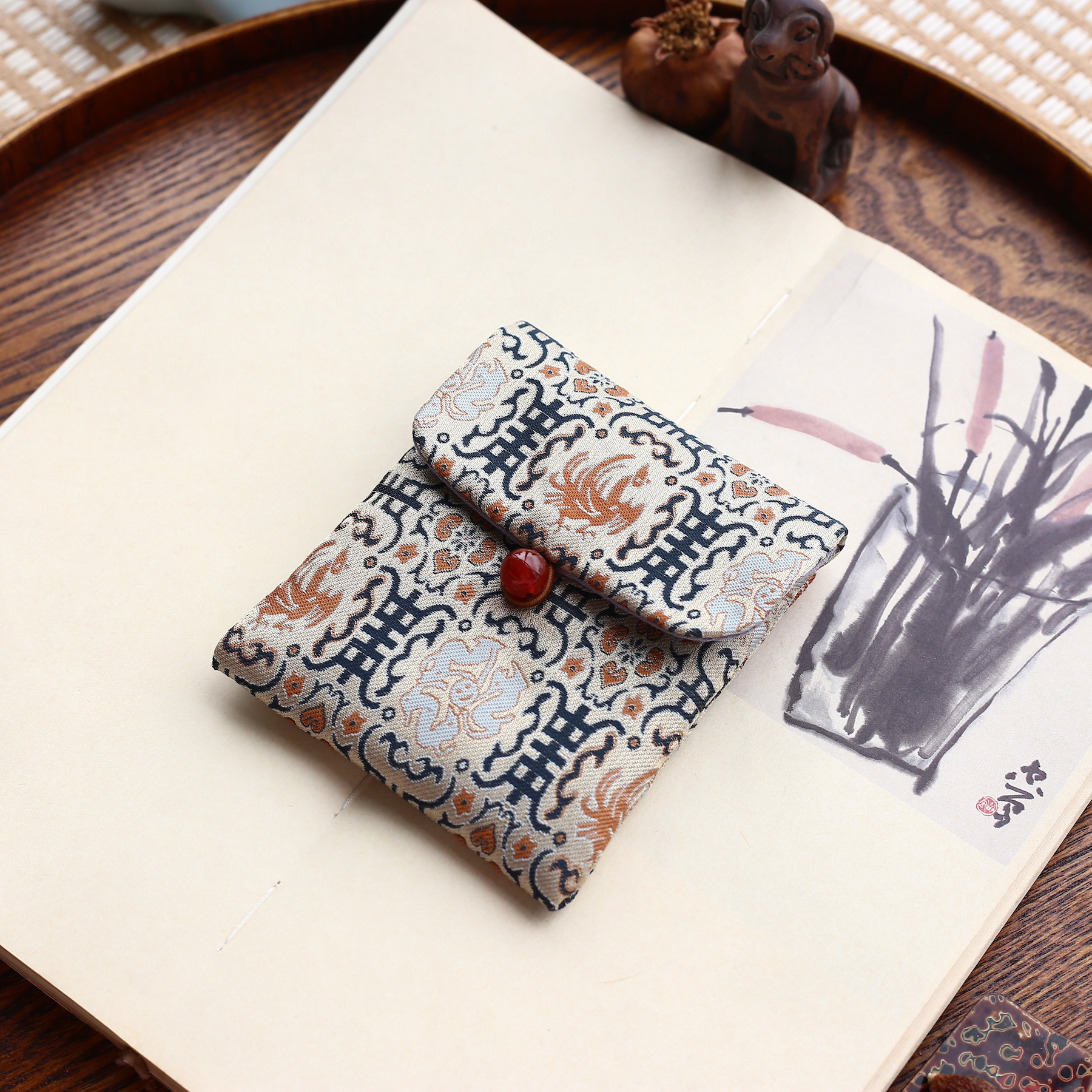 29色小銭入れ錦織和風文游袋アクセサリー収納袋ギフトバッグ