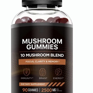 Ģ��ܛ��Mushroomgummysupplement�羳������ʳ�ǹ�60����ܛ��