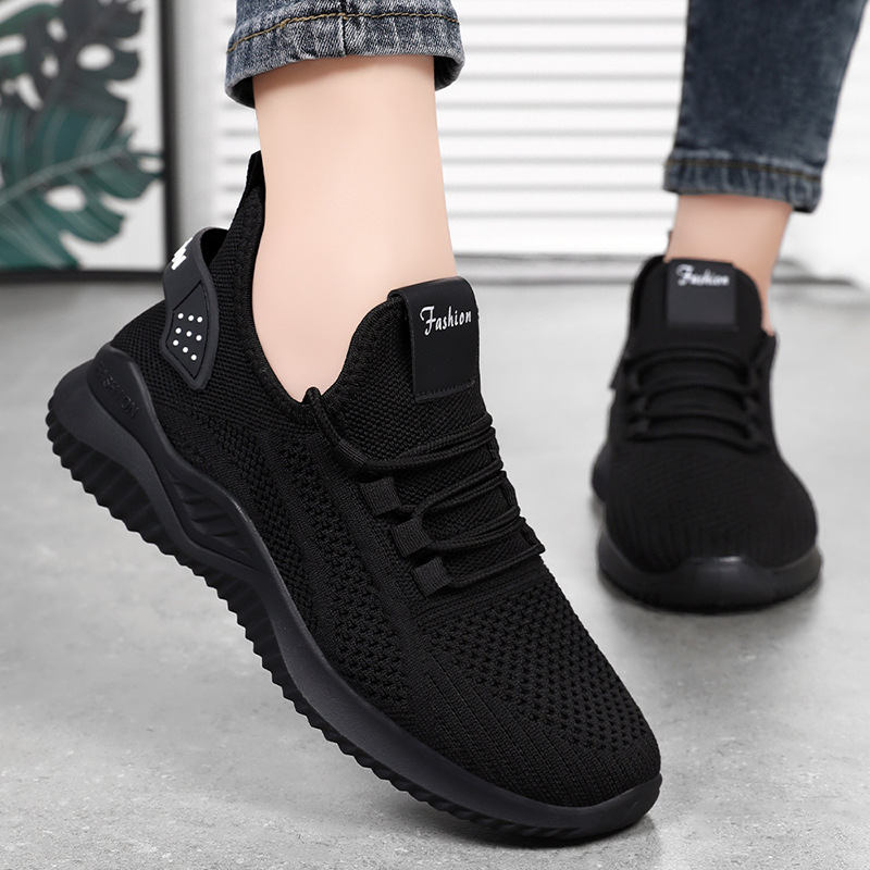 Zapatos de mujer zapatos casuales, zapatos de mujer con suela suave, zapatos deportivos ligeros, zapatos blancos de malla, zapatos al aire libre