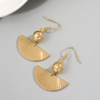 Metal advanced universal earrings, 2023 collection, high-end