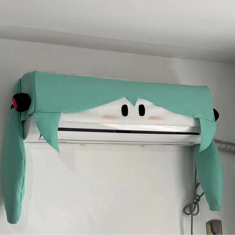 Чехол для кондиционера Hatsune Miku, ветрозащитный дефлектор, защита от прямого обдува, аниме, периферийный ветрозащитный щит, универсальный настенный воздуховод, направляющий ветер
