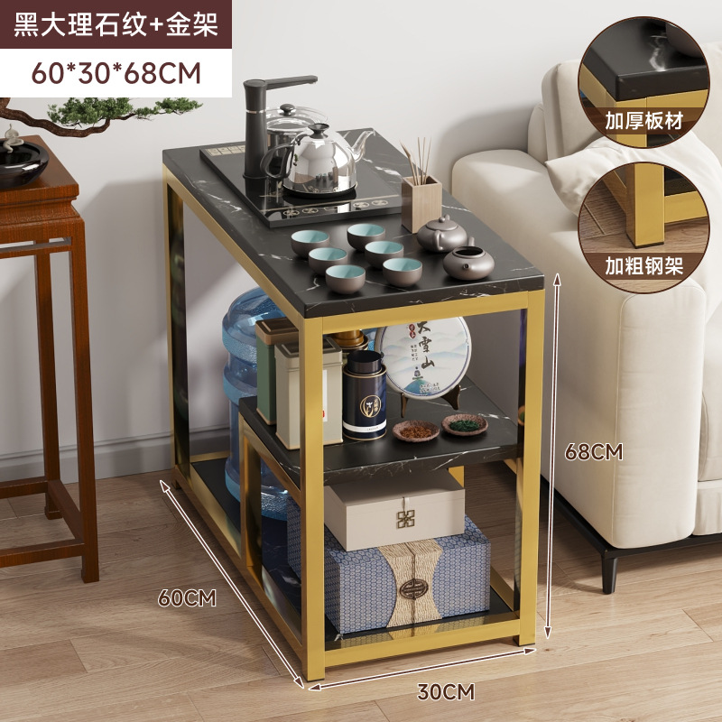 [수출 볼드 업그레이드] 60*30*68cm 블랙 질감 + 탄소강 골드 프레임
