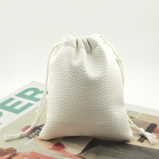 High-grade litchi grain leather ring jewelry storage bag lipstick perfume powder cake cosmetics storage bag wholesale