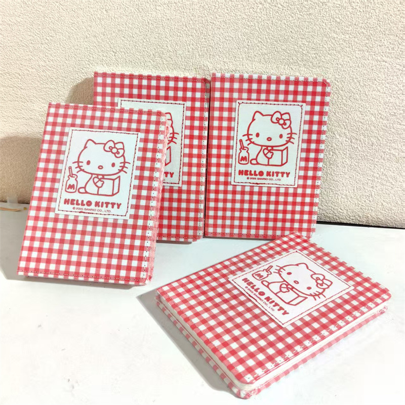 悦木正版凯蒂猫系列布艺精装A6笔记本卡通可爱KT猫彩印记事手账本
