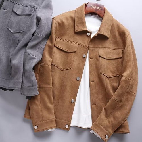 Mink Fleece Jacket for Men - Winter Trend Brand Fashion Collar Jacket - Loose Casual Top for Men
