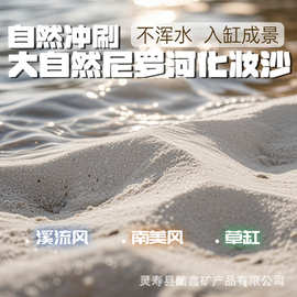 尼罗河沙化妆沙鱼缸底沙水草缸南美缸鼠鱼底砂鱼缸造景河沙细黄沙