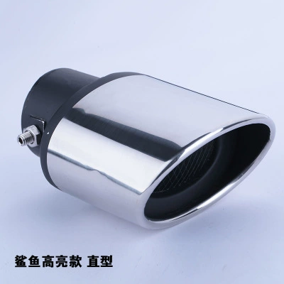 Exhaust Hood Exhaust Pipe Modification | Car muffler - black-and-silver-with-net-straight-style