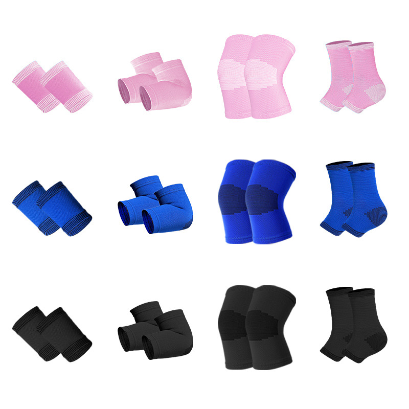 Protector deportivo infantil personalizado verano ventilado rodilla protector de codo protector de tobillo protector de muñeca combinación de niños y niñas heridas por caída