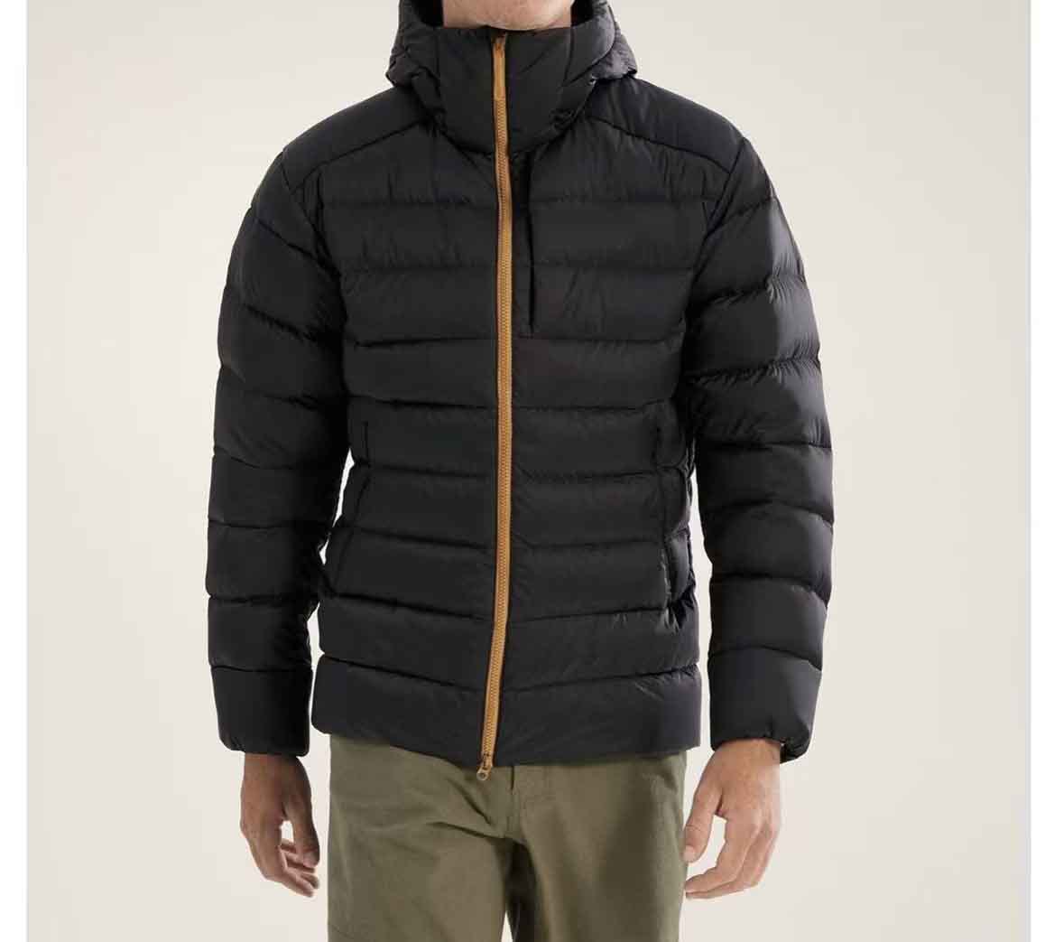 Bird 's House con el mismo tipo de chaqueta caliente a prueba de viento costillas con capuchón