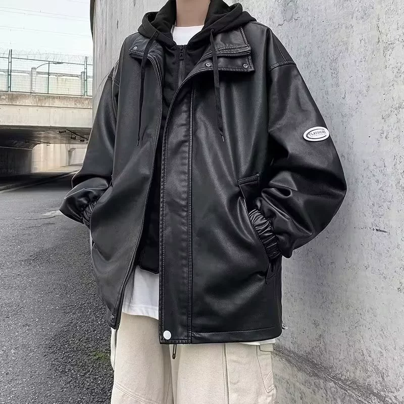Демисезонный комплект с капюшоном, куртка для отдыха, oversize