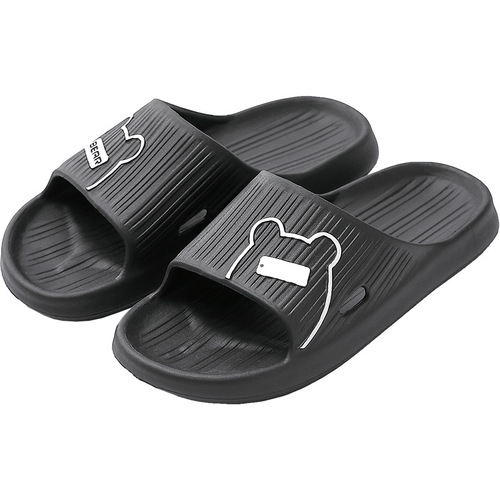 Soft-soled eva slippers that feel like stepping on shit for women in summer plus size cartoon bear household men's non-slip sandals wholesale for men