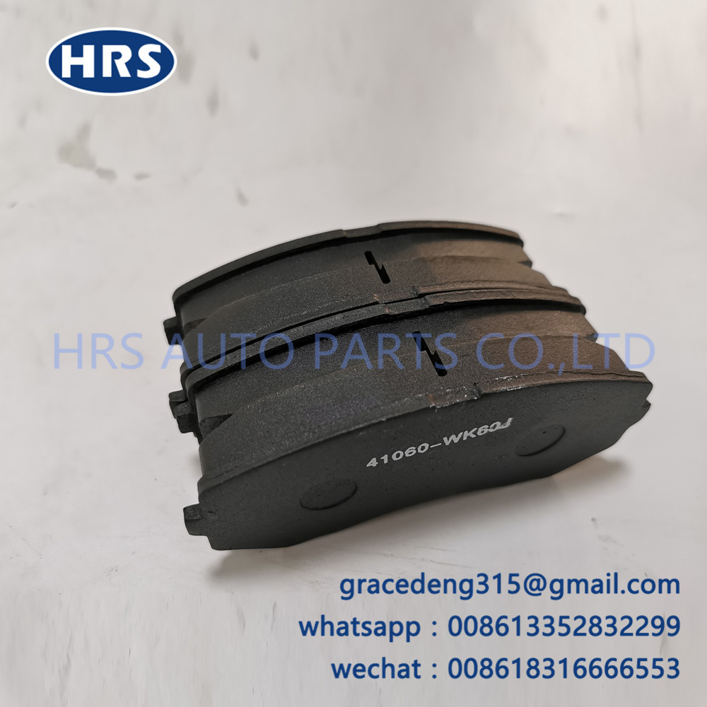 41060-WK60J подходит для тормозных колодок Nissan Nissan Bilian. Тормозные колодки полуметаллические.