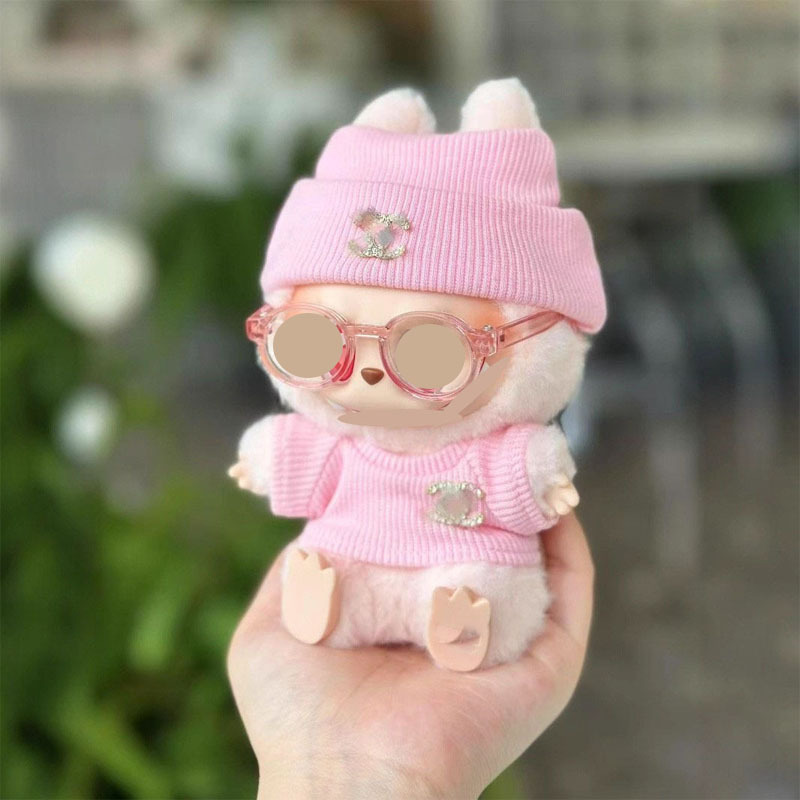 Ropa de limpieza Natasha Labubu ropa colgantes de ropa de muñeca de ropa de muñeca de alegría set de tendencia grande