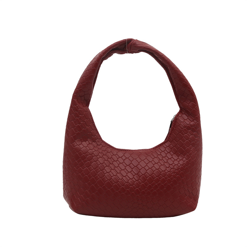 2025 moda popular trenzada simple bolso de viaje de nicho bolso de brazo bolso de hombro de gran capacidad