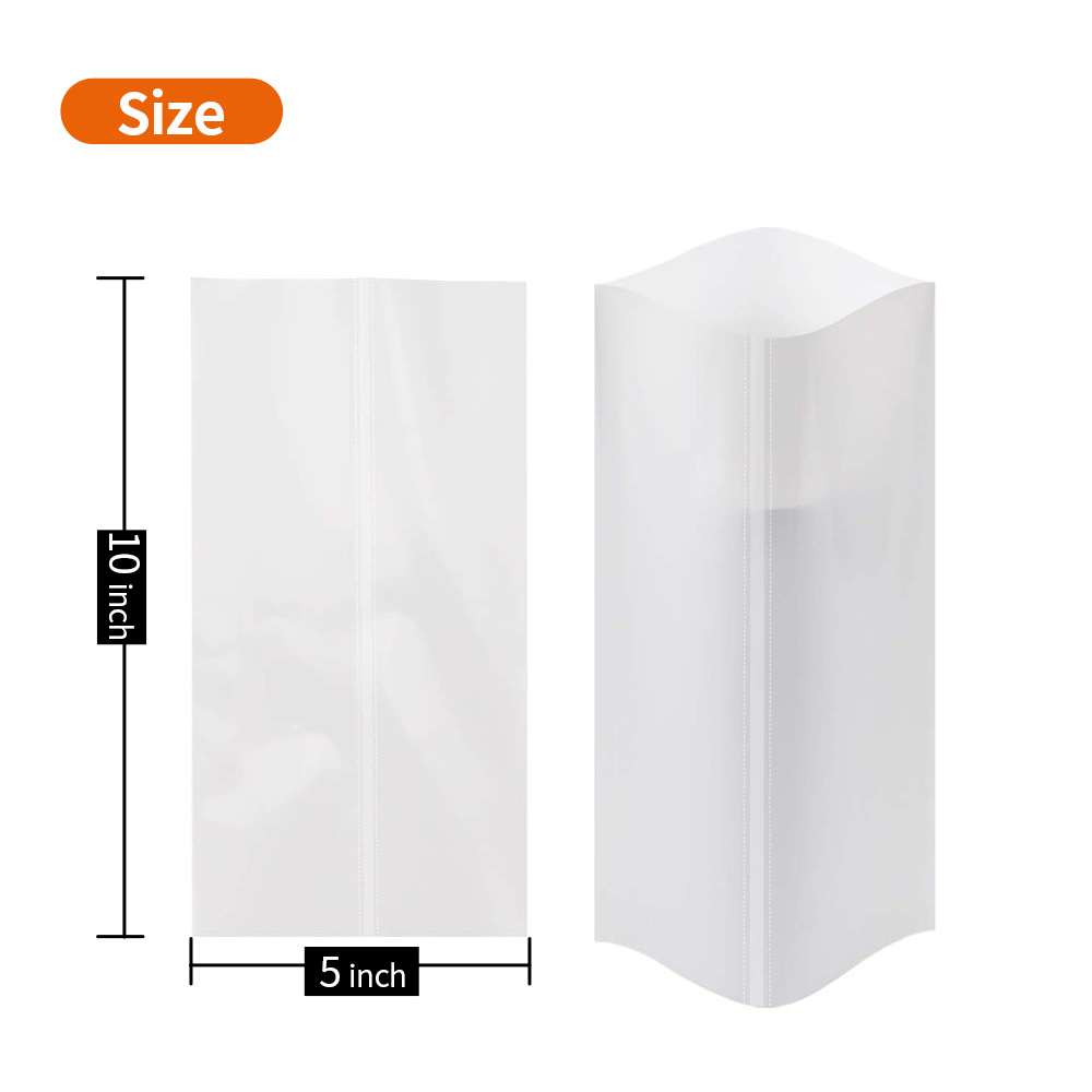 白色热升华转印保温杯专用热缩膜收缩袋耐高温烤箱用shrink wrap