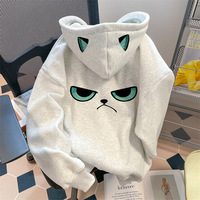 连帽卫衣情侣款休闲女2025新款加绒加厚舒适上衣男士百搭ins风