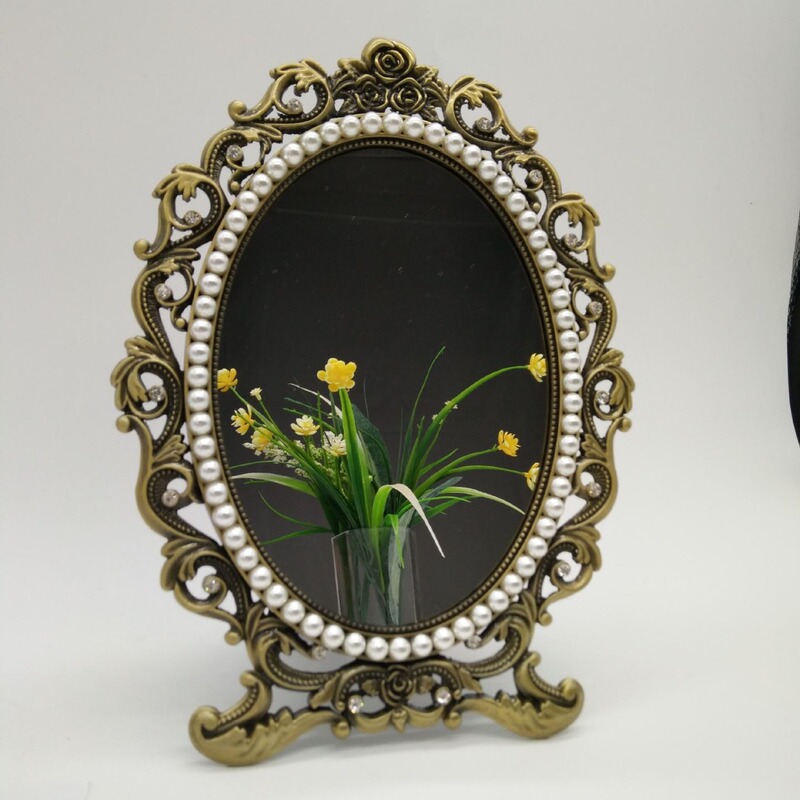 Factory wholesale European retro metal photo frame, photo studio photo frame, Pearl makeup mirror, Princess mirror, Factory wholesale European retro metal photo frame, photo studio photo frame, Pearl makeup mirror, Princess mirror,