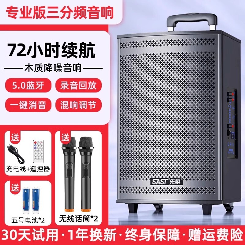 2025新款广场舞商用音箱k歌户外拉杆大功率蓝牙音响高音量重低音|undefined