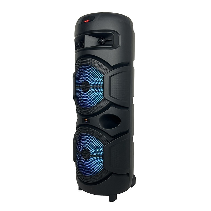 Explosión transfronteriza doble altavoz de 8 pulgadas de 20W doble altavoz amplificador Bluetooth K canción con micrófono inalámbrico único