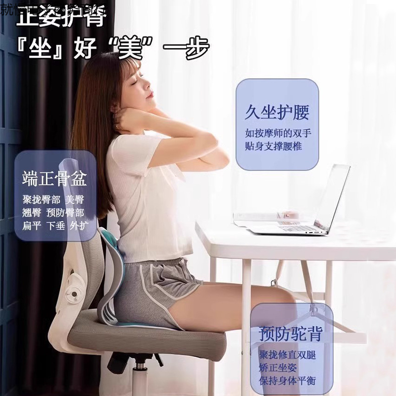 花びらスタイルのシンプルな新しいクッションオフィス座り椅子腰サポート矯正座り姿勢学生人間工学に基づいた椅子|undefined