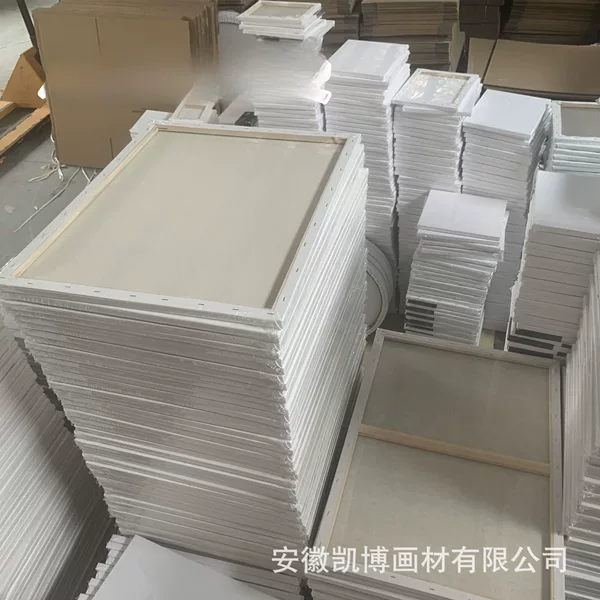 Anhui Kaibo Pure Cotton Linen Oil Painting Frame Acrylic DIY Painting Board 70*100cm Pine Inner Frame Wholesale
