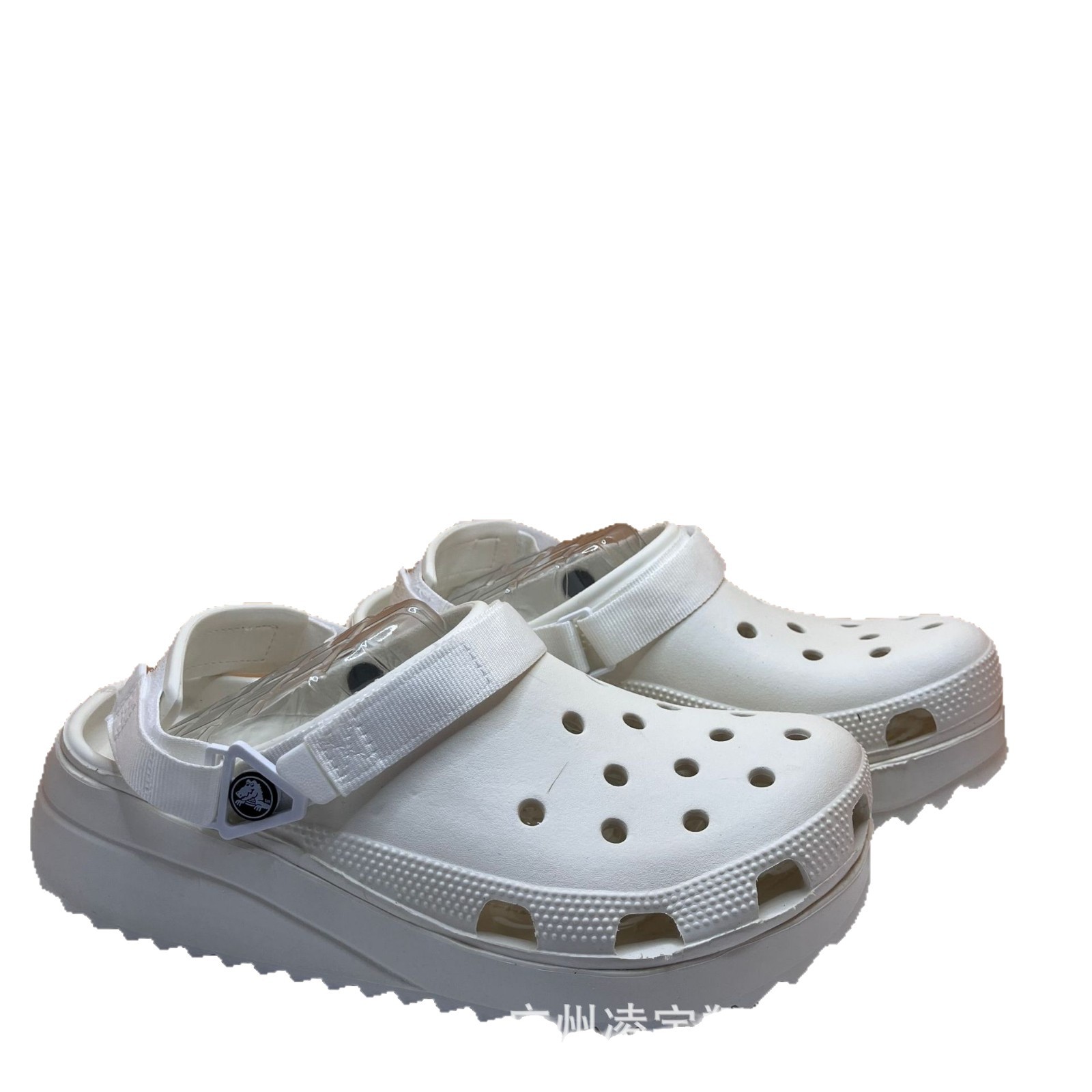 Cross Hole Zapatos para niños y niñas con suela gruesa alta antideslizante zapatillas de playa al aire libre para parejas de playa casual
