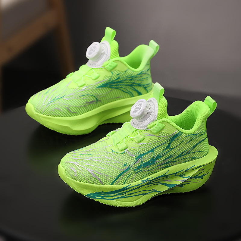 Zapatillas Deportivas de Malla con Cierre Giratorio para Niños Ligera Transpirable y Amortiguadora image 6