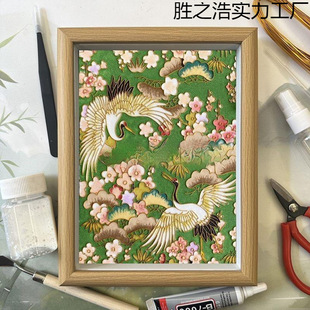 Beginner-Friendly Cloisonné Enamel Painting DIY Kit, Intangible Cultural Heritage Handmade Hollow Photo Frame Display