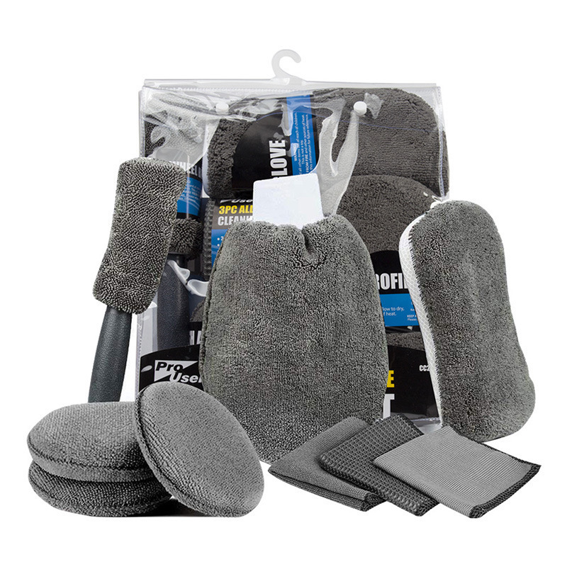 Car Cleaning Tools 9-Piece Car Wash Cleaning Set Car Wash Wipe Car Towel Polishing Waxing Tire Brush Gloves Car Cleaning Tools 9-Piece Car Wash Cleaning Set Car Wash Wipe Car Towel Polishing Waxing Tire Brush Gloves