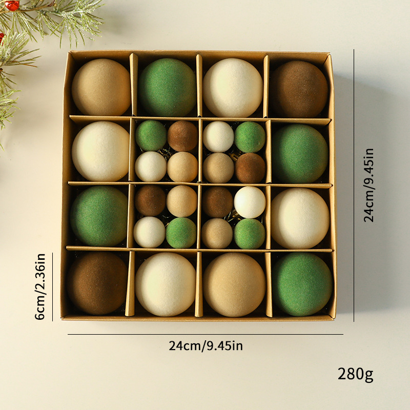 2025 nueva bola de Navidad hecha a mano bola de floquete colgante de Navidad colgante de árbol de Navidad floquete bola de Navidad bola especial