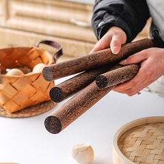 Chicken wing wooden rolling pin large-sized dumpling wrapper special roller rod pressing stick rolling pin household extended noodle stick