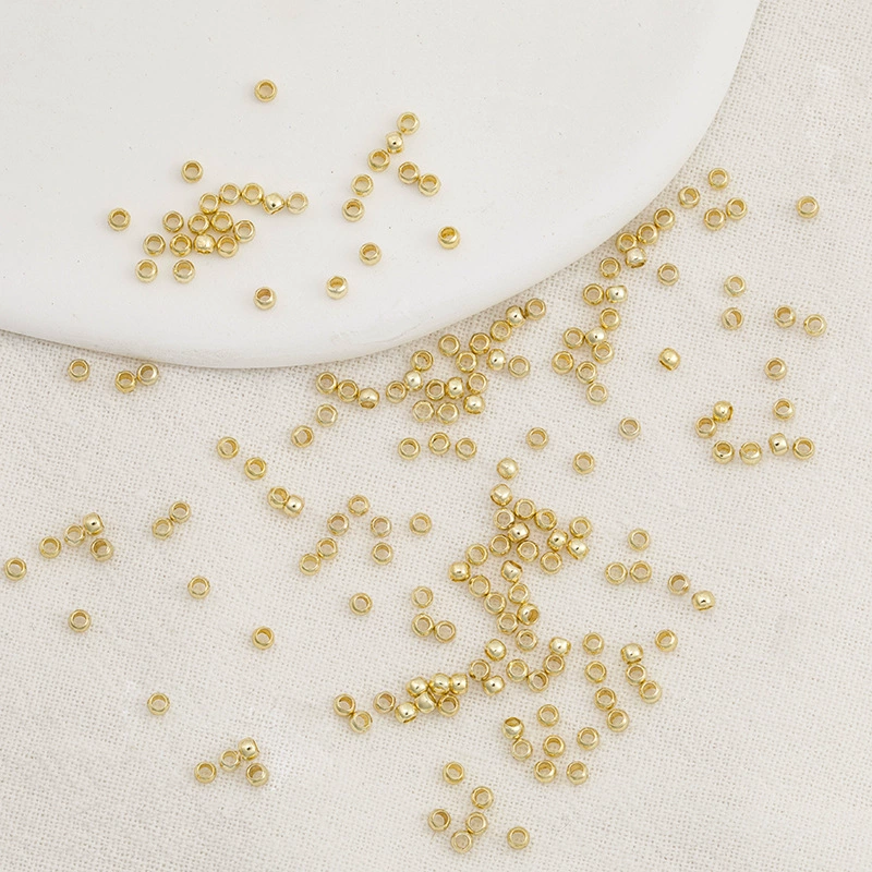 Copper beads, accessory handmade, accessories, 18 carat, golden color, geolocation function, DIY