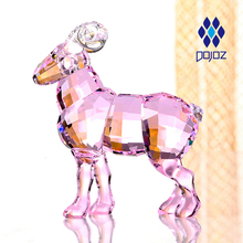 R2水晶羊摆件装饰家居饰品桌面摆件十二生肖动物模型生日情人节礼