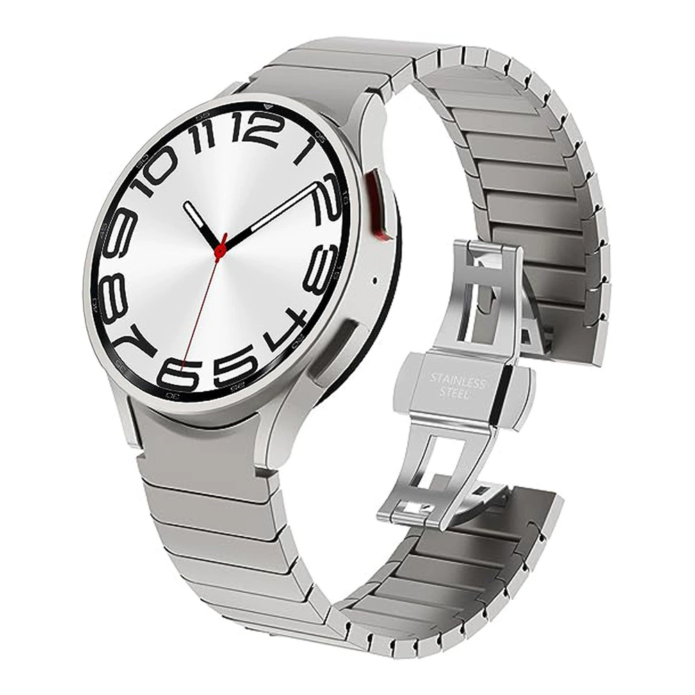 Samsung, crooked metal watch strap stainless steel