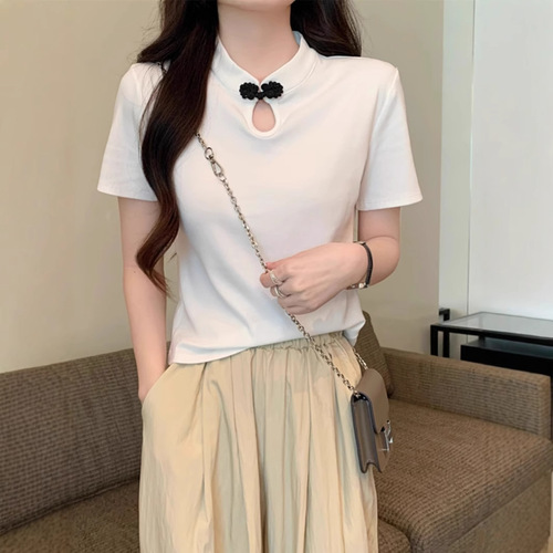 Improved Version, Please Check the Actual Product Before Ordering - New Chinese Style Embroidered Button Top for Early Spring