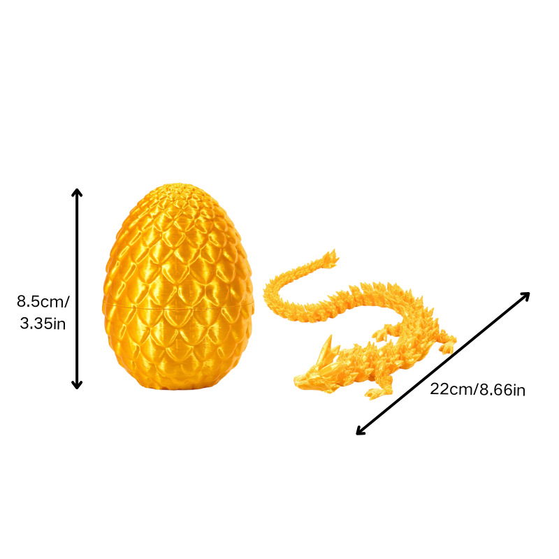 (2개) 3D 프린팅 국경 간 인기 장식품, 가동 관절 및 수정 보석 용 장식품 세트 SHENLONG 자동차 장식