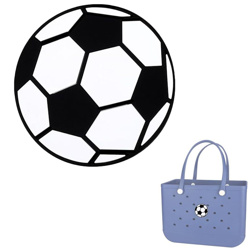 Sports Eva Bag Accessories Decoration DIY Detachable Beach Bag Plastic World Cup Football Bogg Bag Accessories