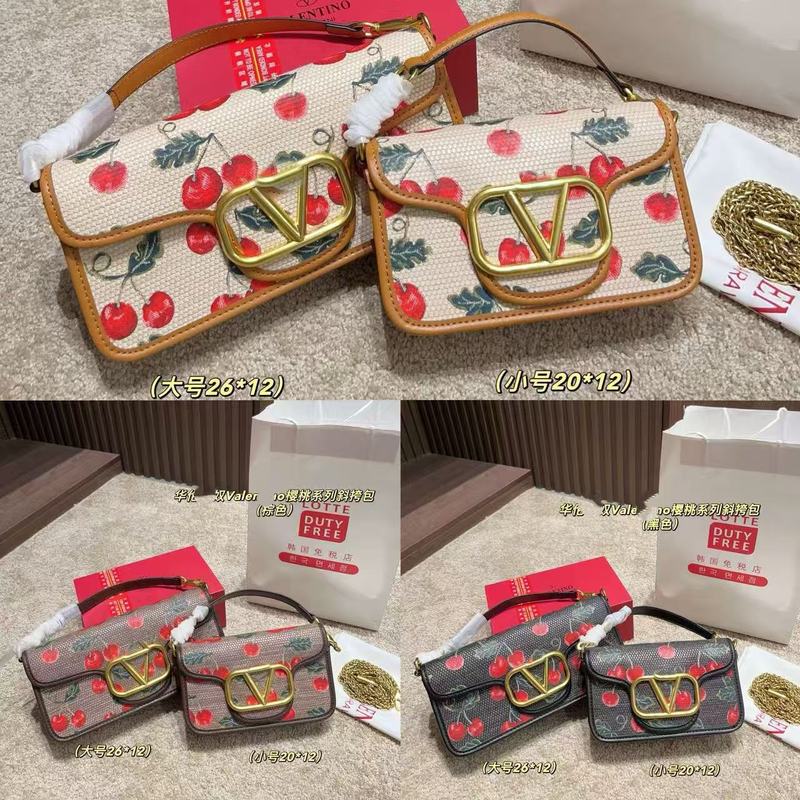 V家包华伦天家包包樱桃包包斜挎小方包跨境电商直播印花樱桃|undefined